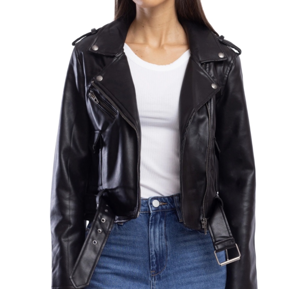 Blank NYC Faux Leather Moto Jacket